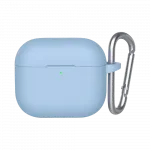 Чохол Blueo Liquid Silicone Case+Carbine для AirPods 4 Sky Blue