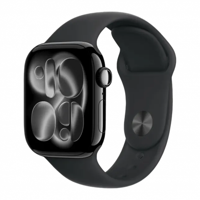 б/у Apple Watch Series 11 GPS, 42mm Jet Black Aluminum Case with Black Sport Band (M/L)