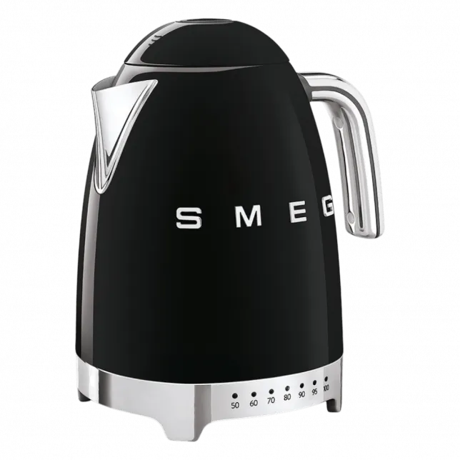 Чайник електричний з регулятором температури Smeg (Black)