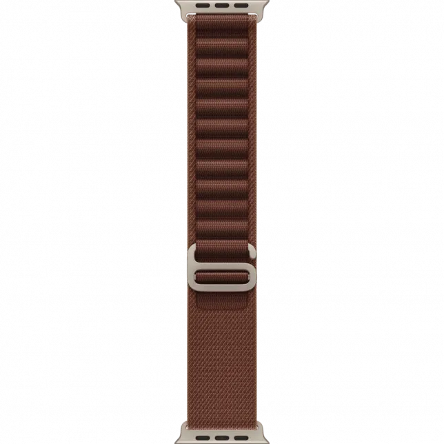 Apple Watch Ultra 4 GPS + LTE 49mm Natural Titanium Case with Burgundy Alpine Loop - Small (MJCR4+MK7D4)