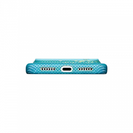 Чохол Pitaka Edge Ultra-Slim Glints of Gold Lucid Blue для iPhone 18 Pro Max/17 Pro Max