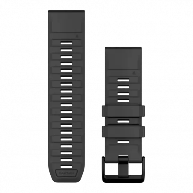 Ремінець QuickFit 26 мм, Graphite темно-сірий силіконовий