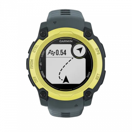 Смарт-годинник Garmin Instinct E 40 мм Electric Lime жовтий з Twilight сірим силіконовим ремінцем