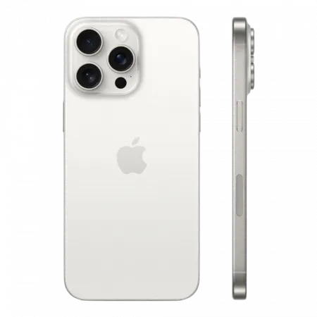 б/у Apple iPhone 15 Pro Max 512GB (White Titanium) (e-Sim) (Ідеальний стан)