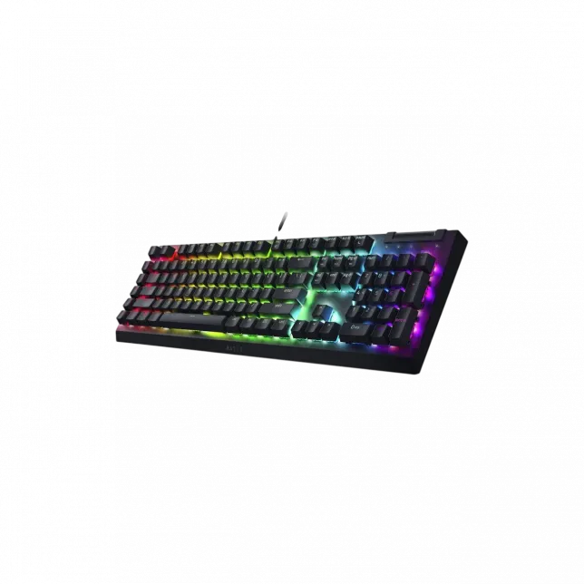 Клавіатура механічна Razer BlackWidow V4 X 110key, Green Switch, USB-A, EN/RU, RGB, чорний