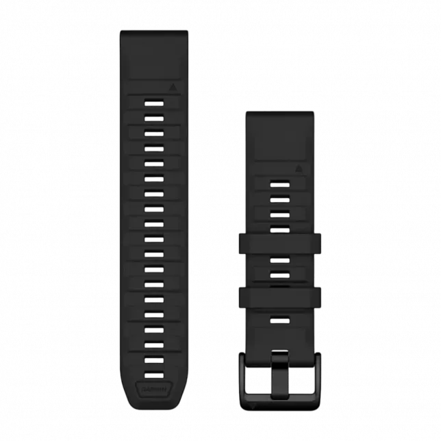 Ремінець QuickFit 22 мм, Black чорний силіконовий