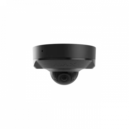 IP-Камера дротова Ajax DomeCam Mini, 8мп, 2.8мм, Poe, True WDR, IP 65, ІЧ 30м, аудіо, кут огляду 100° до 110°, міні купольна, чорна