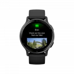Смарт-годинник Garmin Vivoactive 5 Slate Aluminium Bezel з чорним корпусом та силіконовим ремінцем