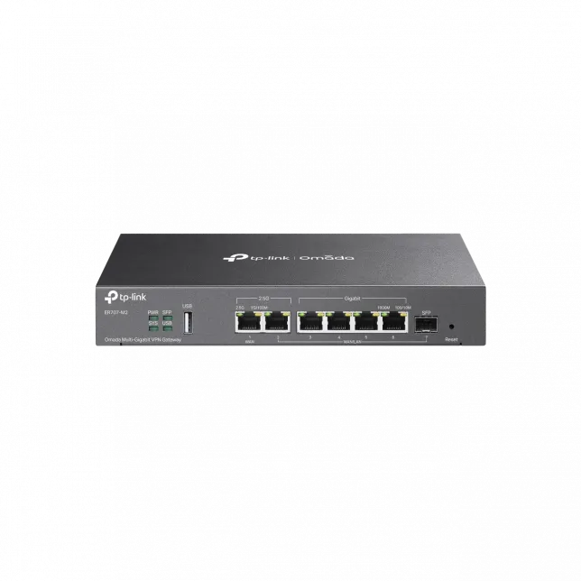 Мультисервісний Маршрутизатор TP-LINK ER707-M2, 1x2.5GE LAN, 1x2.5GE WAN/LAN, 4xGE LAN, 1xSFP WAN/LAN 1xUSB