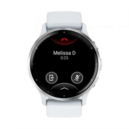 Смарт-годинник Garmin Venu 3 Silver stainless steel bezel з білим корпусом та силіконовим ремінцем
