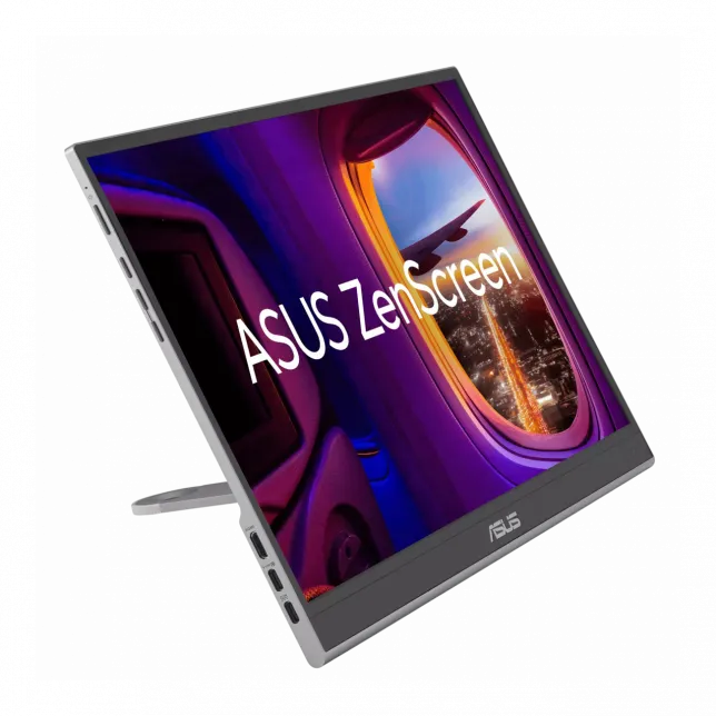 Монітор портативний Asus 15.6" ZenScreen MQ16AHE mHDMI, USB-C, OLED, 1ms, DCI-P3 100%, HDR10, Cover