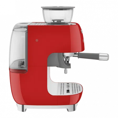 Кавомашина еспресо з кавомолкою Smeg (Red)