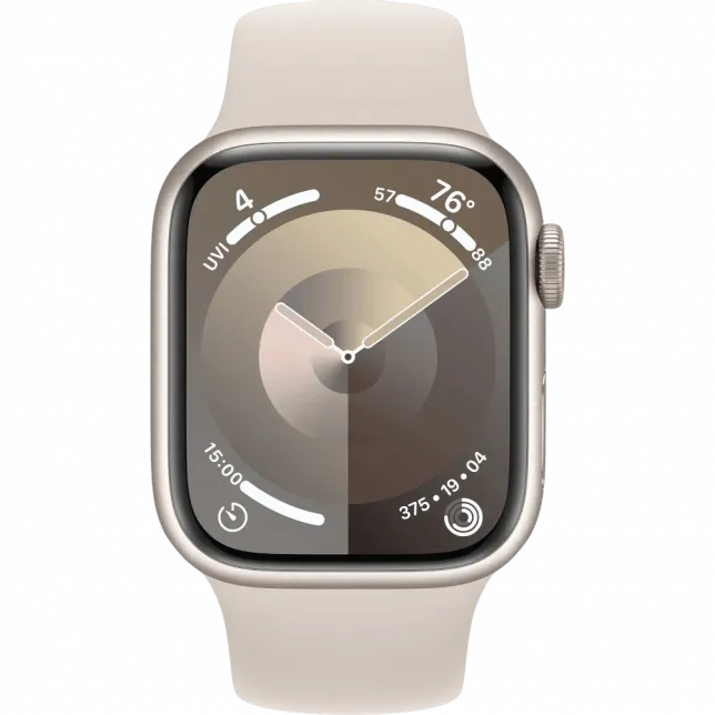б/у Apple Watch Series 9 45mm Starlight Aluminum Case with Starlight Sport Band S/M