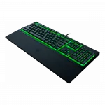 Клавіатура мембранна Razer Ornata V3 X 104key, USB-A, EN/UK, RGB, чорний