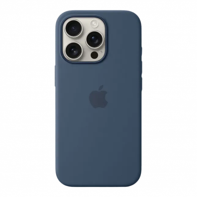 Чохол Apple Silicone Case with Magsafe для iPhone 16 Pro (Denim)