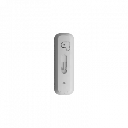 Відеодзвінок Ajax Doorbell, універсальне встановлення, 4 мп, 155° вертикальний 90° горизонтальний, іч 6м, дальнісь виявлення руху 4м, штучний інтелект, wi-fi, білий