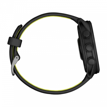 Смарт-годинник Garmin Forerunner 170 Music Black чорний з Black/Amp Yellow чорним/жовтим силіконовим ремінцем