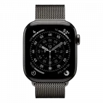 Apple Watch Series 11 GPS, 46mm Slate Titanium Case with Slate Milanese Loop (M/L)