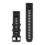 Ремінець QuickFit 22 мм, Black чорний силіконовий