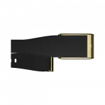 Ремінець Whoop LeatherLuxe Tapered Band для Whoop 5.0 Black with Gold (L/XL)