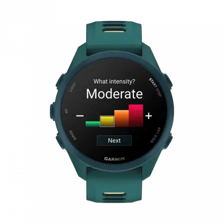Смарт-годинник Garmin Forerunner 170 Music Teal Green зелений з Teal Green/Citron Band зеленим/жовтим силіконовим ремінцем