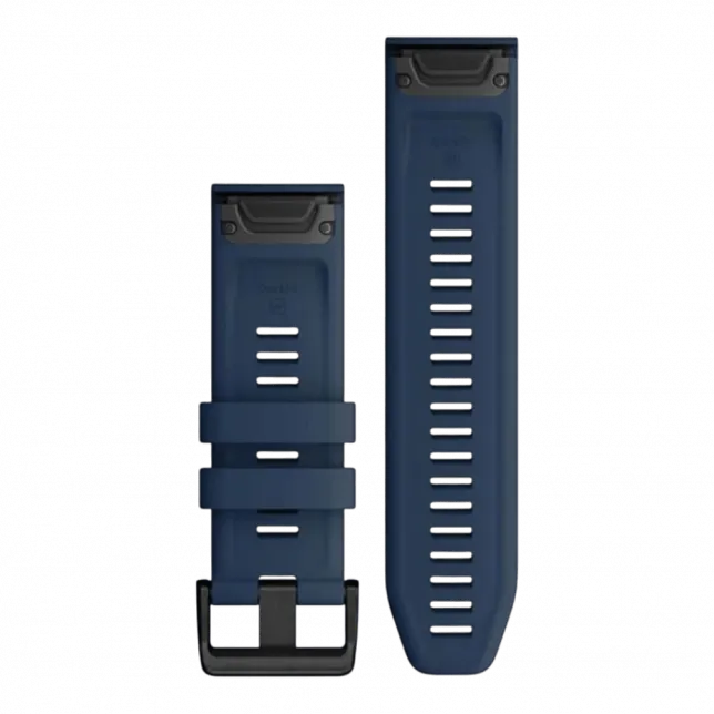 Ремінець QuickFit 26 мм, Captain Blue темно-синій силіконовий