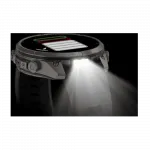 Смарт-годинник Garmin Fenix 9 Pro 47мм, Titanium з Graphite/Black темно-сірим/чорним силіконовим ремінцем