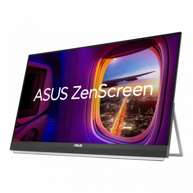 Монітор портативний Asus 27" ZenScreen MB27ACF HDMI, USB-C, MM, IPS, 2560x1440, 100Hz, sRGB 99%, AdaptiveSync, Pivot, C-Clamp Arm