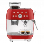 Кавомашина еспресо з кавомолкою Smeg (Red)
