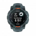 Смарт-годинник Garmin Instinct 3 45 мм, Solar Twilight сірий з Twilight сірим силіконовим ремінцем