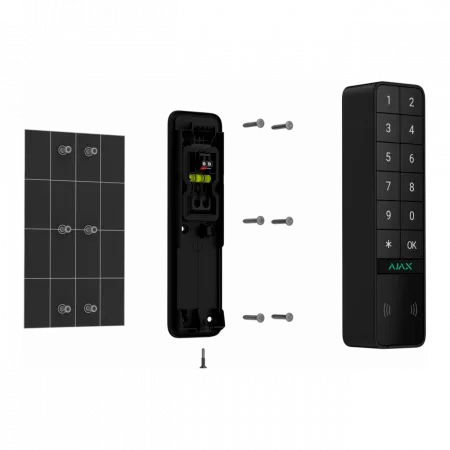 Бездротова зовнішня клавіатура Ajax KeyPad Outdoor Jeweller, чорна