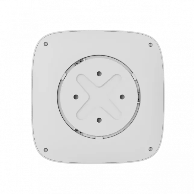 Датчик диму та температури Ajax FireProtect 2 RB Heat Smoke Jeweler, змінна батарея, бездротовий, білий