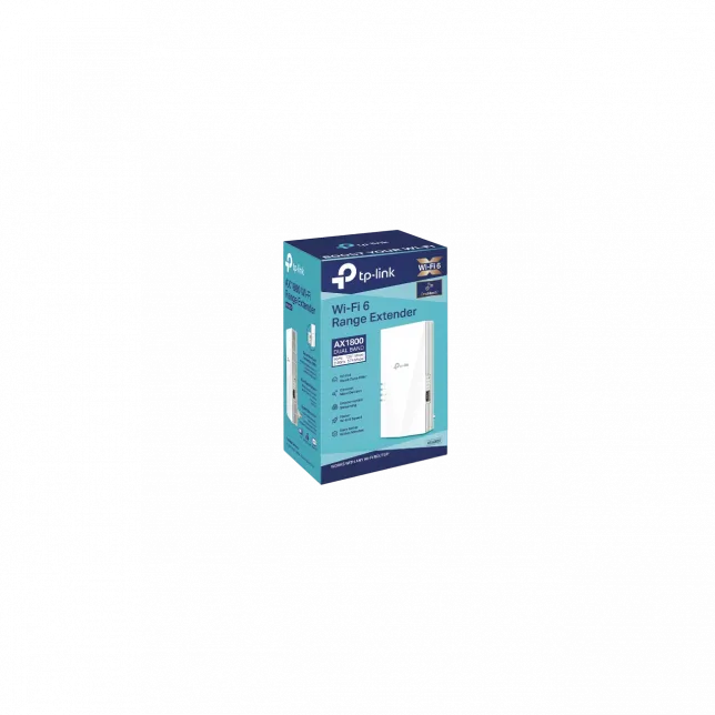 Розширювач покриття WiFi TP-LINK RE600X AX1800, 1хGE, MESH