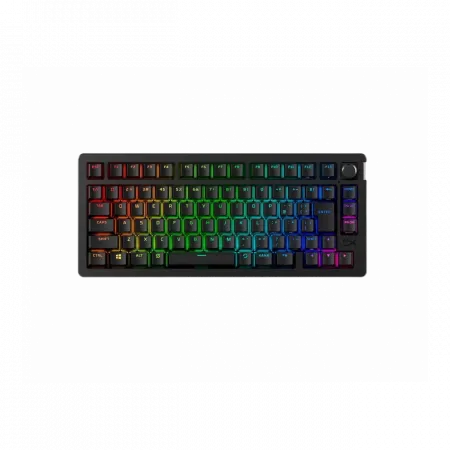 Клавіатура механічна HyperX Alloy Rise 75key, Red, USB-A/WL/BT, EN/UA, RGB, чорний