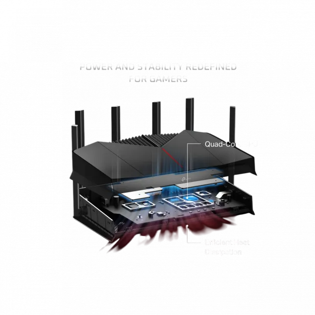 Маршрутизатор TP-LINK Archer GE400 BE6500, 3xGE LAN, 1x2.5GE LAN, 1x2.5GE WAN, 1xUSB3.0 MESH
