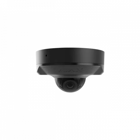 IP-Камера дротова Ajax DomeCam Mini, 5мп, 4мм, Poe, True WDR, IP 65, ІЧ 30м, аудіо, кут огляду 75°до 85°, міні купольна, чорна