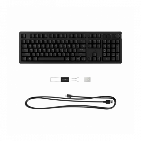 Клавіатура механічна HyperX Alloy Rise 106key, Red, USB-A, EN/UA, RGB, чорний