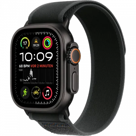 б/у Apple Watch Ultra 2 GPS + LTE 49mm Black Titanium Case with Black Trail Loop - M/L