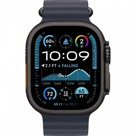 б/у Apple Watch Ultra 2 GPS + LTE 49mm Black Titanium Case with Navy Ocean Band
