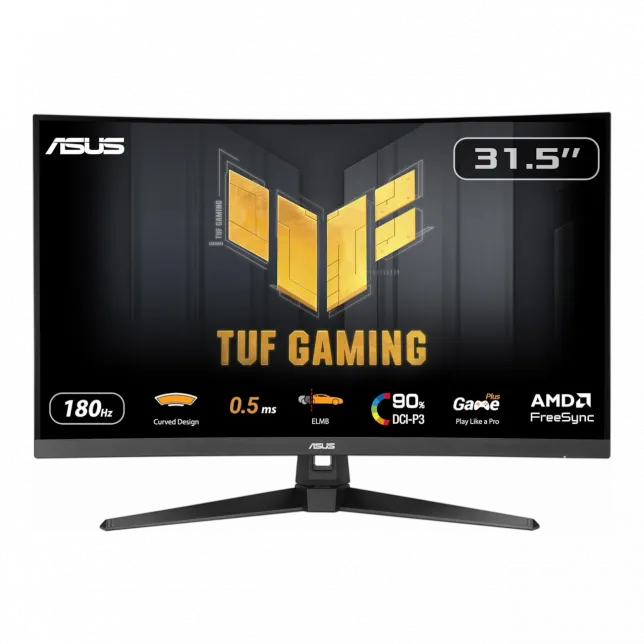 Монітор Asus 31.5" TUF Gaming VG32WQ3B 2xHDMI, DP, MM, VA, 2560x1440, 180Hz, 0.5ms, sRGB 120%, CURVED, FreeSync, HDR10