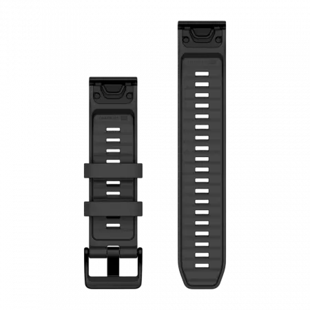 Ремінець QuickFit 22 мм, Graphite темно-сірий силіконовий