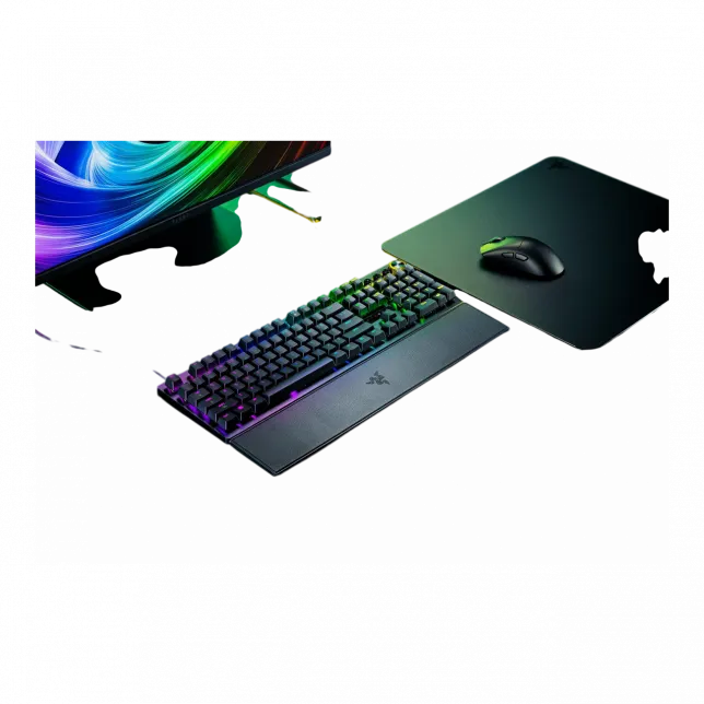 Клавіатура механічна Razer Huntsman V3 Pro 8KHz, 104key, Analog Optical Switch Gen-2, USB-A, EN, RGB, чорний