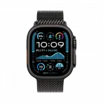 Apple Watch Ultra 2 49mm GPS + LTE Black Titanium Case with Black Titanium Milanese Loop Medium