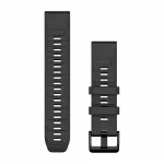 Ремінець QuickFit 22 мм, Graphite темно-сірий силіконовий