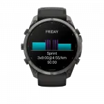 Смарт-годинник Garmin Fenix 9 Pro 51мм, Carbon Gray DLC Titanium з Black/Pebble Grey чорним/темно-сірим силіконовим ремінцем