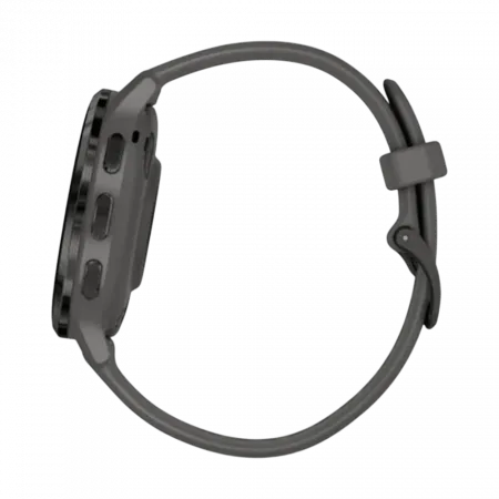 Смарт-годинник Garmin Venu 3S Slate Stainless Steel Bezel з Pebble Gray темно-сірим корпусом та силіконовим ремінцем
