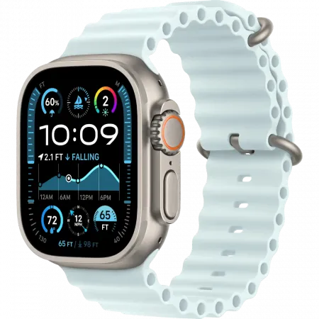 б/у Apple Watch Ultra 2 GPS + LTE 49mm Titanium Case with Ice Blue Ocean Band