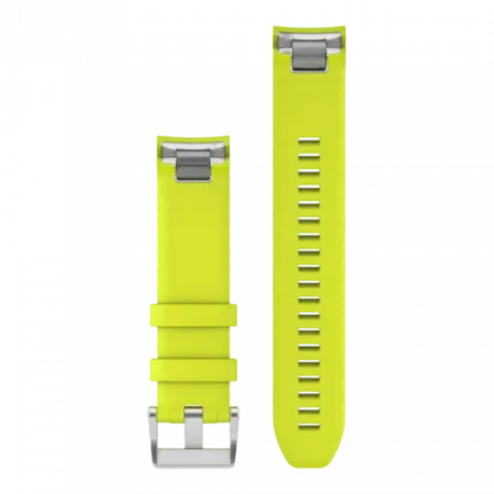 Ремінець QuickFit 22 мм, для MARQ Amp Yellow жовтий силіконовий