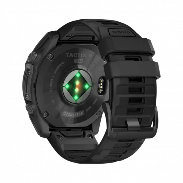 Смарт-годинник Garmin Tactix 8 51 мм Solar, Elite З сонячною підзарядкою та балістичним калькулятором Applied Ballistics Elite