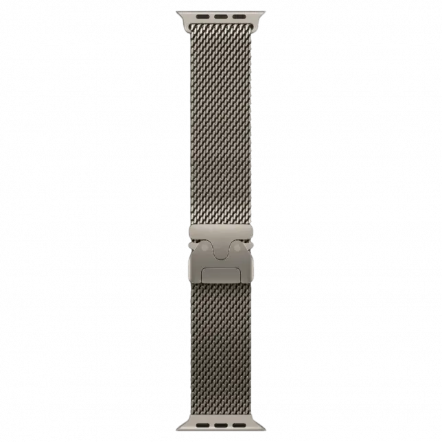 Apple Watch Ultra 3 GPS + LTE, 49mm Natural Titanium Case with Natural Titanium Milanese Loop - Medium
